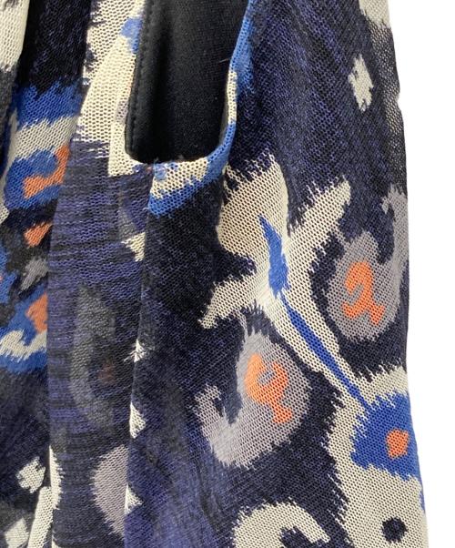 VIVIENNE TAM（ヴィヴィアンタム）VIVIENNE TAM (ヴィヴィアンタム) パワーネット花柄ノースリーブワンピース ネイビー サイズ:1の古着・服飾アイテム