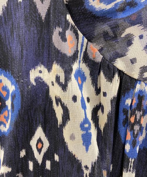 VIVIENNE TAM（ヴィヴィアンタム）VIVIENNE TAM (ヴィヴィアンタム) パワーネット花柄ノースリーブワンピース ネイビー サイズ:1の古着・服飾アイテム