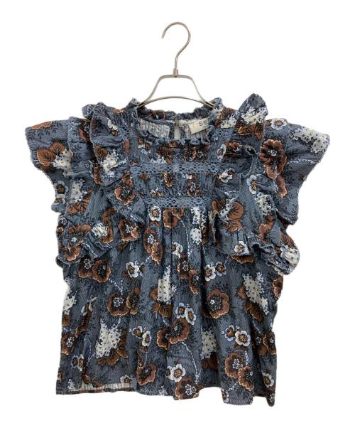sea NEW YORK（シー ニューヨーク）sea NEW YORK (シー ニューヨーク) ノースリーブブラウス ブルー サイズ:Mの古着・服飾アイテム