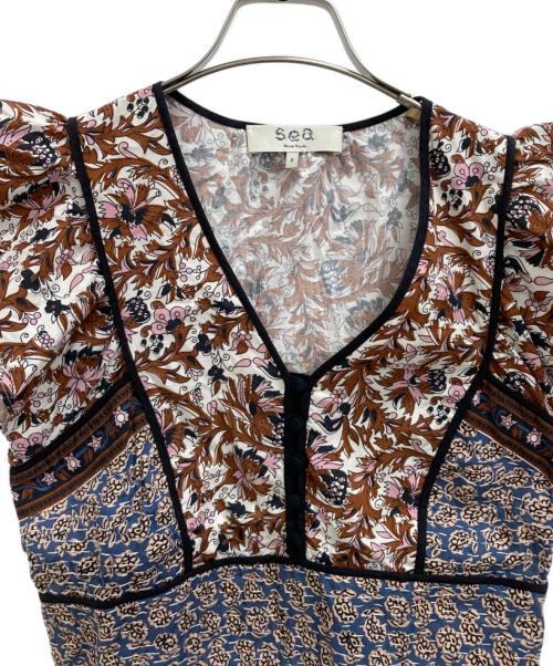 sea NEW YORK（シー ニューヨーク）Sea NEW YORK (シー ニューヨーク) ノースリーブブラウス ブラウン サイズ:2の古着・服飾アイテム