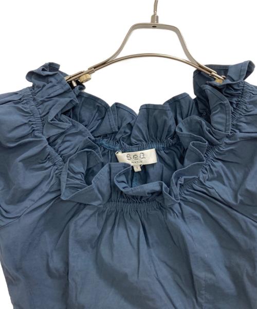 sea NEW YORK（シー ニューヨーク）Sea NEW YORK (シー ニューヨーク) ノースリーブブラウス ネイビー サイズ:2の古着・服飾アイテム