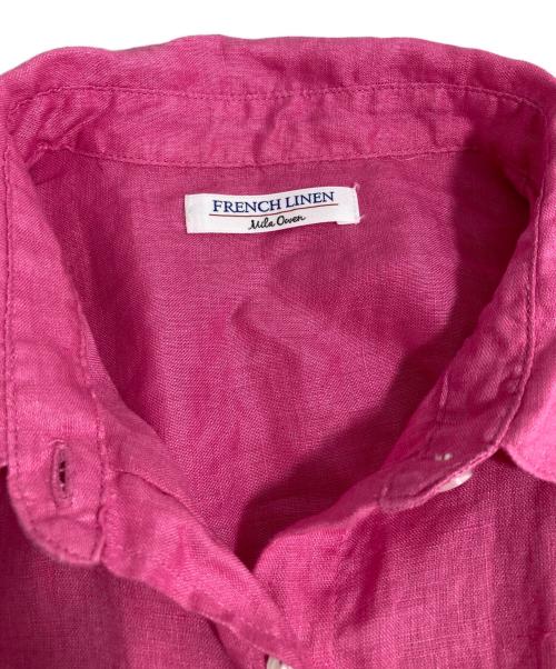 Mila Owen（ミラオーウェン）Mila Owen (ミラオーウェン) フレンチリネンオーバーサイズシャツ ピンク サイズ:Freeの古着・服飾アイテム