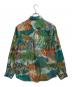 CABAN (キャバン) シルクツイル LA GRAND FORESTプリントレギュラーカラーシャツ グリーン サイズ:M：18000円