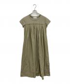 mylankaミランカ）の古着「半袖ワンピース」｜オリーブ