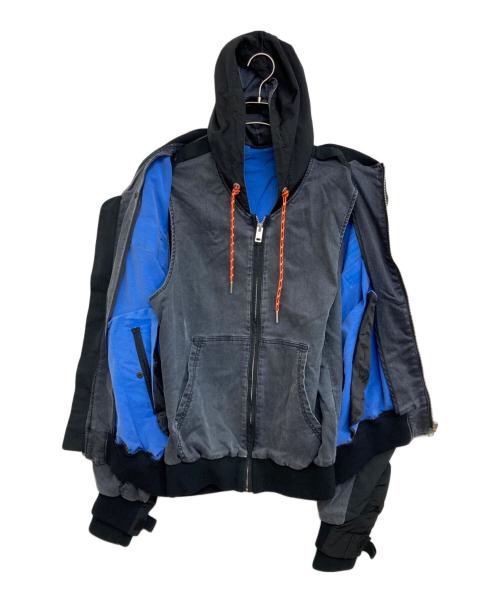 DIESEL（ディーゼル）DIESEL (ディーゼル) デニムジャケット ブラック サイズ:Lの古着・服飾アイテム