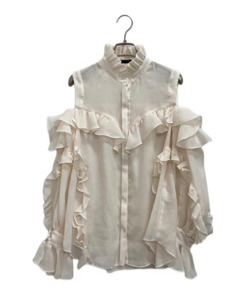 Adonisis（アドニシス）Adonisis (アドニシス) ブラウス ベージュ サイズ:Fの古着・服飾アイテム