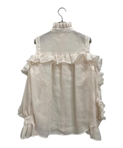 Adonisis（アドニシス）Adonisis (アドニシス) ブラウス ベージュ サイズ:Fの古着・服飾アイテム