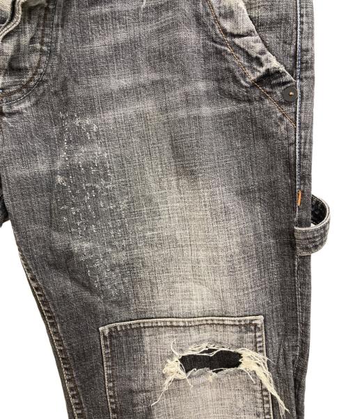 ARMANI EXCHANGE（アルマーニ エクスチェンジ）ARMANI EXCHANGE (アルマーニ エクスチェンジ) ダメージデニムパンツ ブラック サイズ:33の古着・服飾アイテム