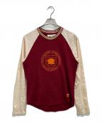 adidas×WALES BONNERアディダス×ウェールズボナー）の古着「ロングスリーブカットソー」｜レッド