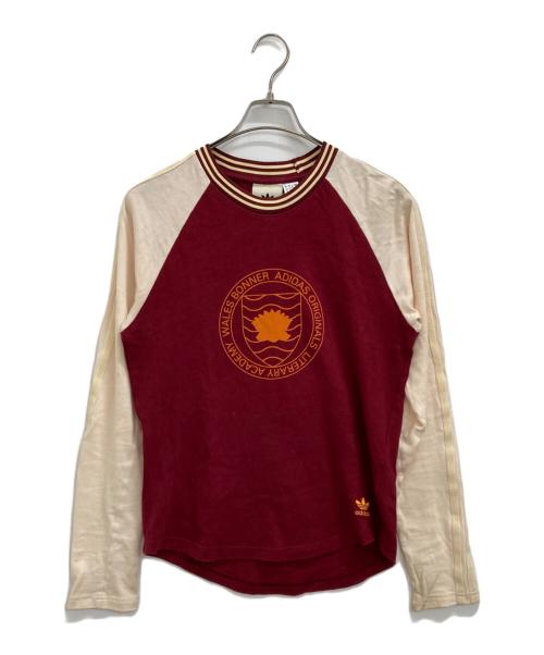 adidas（アディダス）adidas (アディダス) WALES BONNER (ウェールズボナー) ロングスリーブカットソー レッド サイズ:Mの古着・服飾アイテム