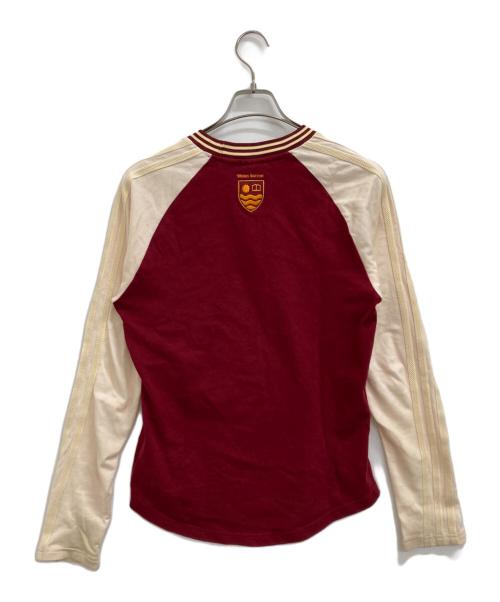 adidas（アディダス）adidas (アディダス) WALES BONNER (ウェールズボナー) ロングスリーブカットソー レッド サイズ:Mの古着・服飾アイテム