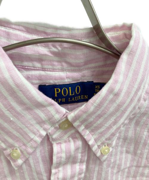 POLO RALPH LAUREN（ポロ・ラルフローレン）POLO RALPH LAUREN (ポロ・ラルフローレン) リネンシャツ ピンク サイズ:XSの古着・服飾アイテム
