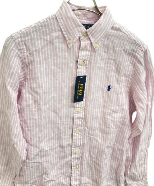 POLO RALPH LAUREN（ポロ・ラルフローレン）POLO RALPH LAUREN (ポロ・ラルフローレン) リネンシャツ ピンク サイズ:XSの古着・服飾アイテム