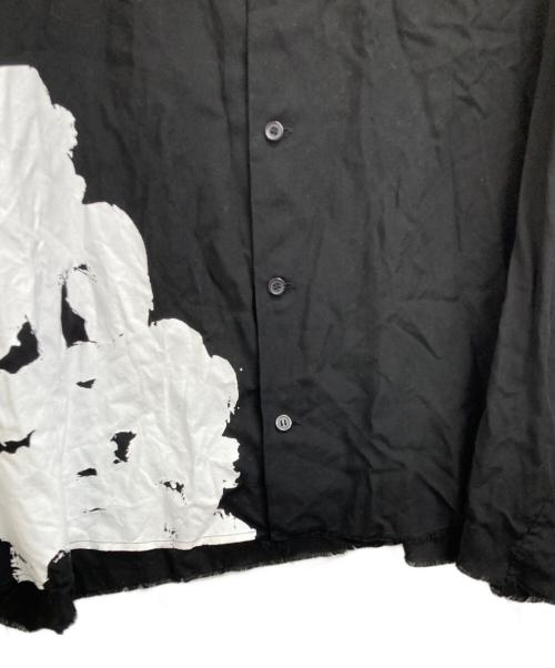 ALMOSTBLACK（オールモストブラック）ALMOSTBLACK (オールモストブラック) WOVEN CUT OFF SHIRTS ブラック サイズ:2の古着・服飾アイテム