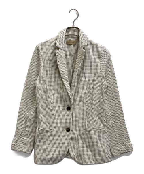 Falconeri（ファルコネ―リ）Falconeri (ファルコネ―リ) ツートーンカラー ムリネ ジャケット ベージュ サイズ:Sの古着・服飾アイテム