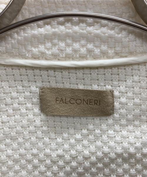 Falconeri（ファルコネ―リ）falconeri (ファルコネ―リ) バスケットステッチ ジャケット ホワイト サイズ:Mの古着・服飾アイテム