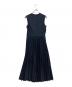 theory (セオリー) スリークポプリン プリーツロングワンピース ネイビー サイズ:2：13000円