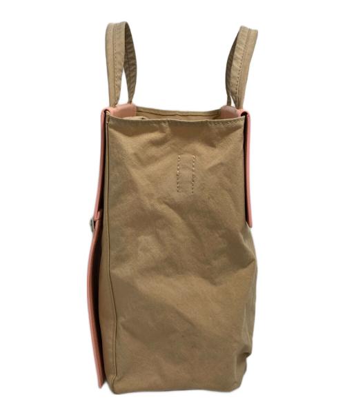 Acne studios（アクネ ストゥディオス）ACNE STUDIOS (アクネ ストゥディオス) 2WAYショルダーバッグ ベージュ×ピンクの古着・服飾アイテム