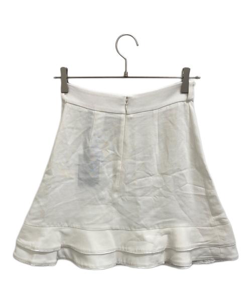 ELISABETTA FRANCHI（エリザベッタフランキ）ELISABETTA FRANCHI (エリザベッタフランキ) ミニスカート ホワイト サイズ:40の古着・服飾アイテム