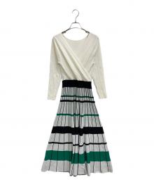 Diagram（ダイアグラム）の古着「ワンピース」｜グリーン×ホワイト