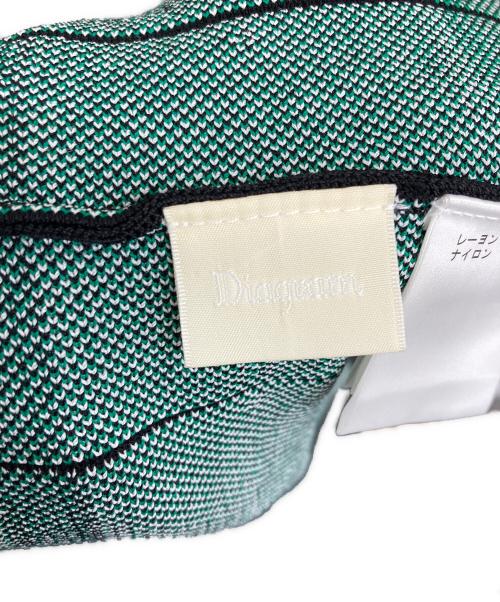 Diagram（ダイアグラム）Diagram (ダイアグラム) ワンピース グリーン×ホワイト サイズ:36の古着・服飾アイテム