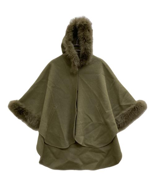 GRACE CONTINENTAL（（グレースコンチネンタル）GRACE CONTINENTAL (（グレースコンチネンタル) ポンチョ オリーブ サイズ:Fの古着・服飾アイテム