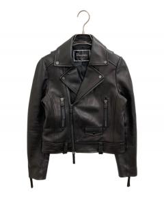 中古・古着通販】theory (セオリー) レザージャケット グレー サイズ:S