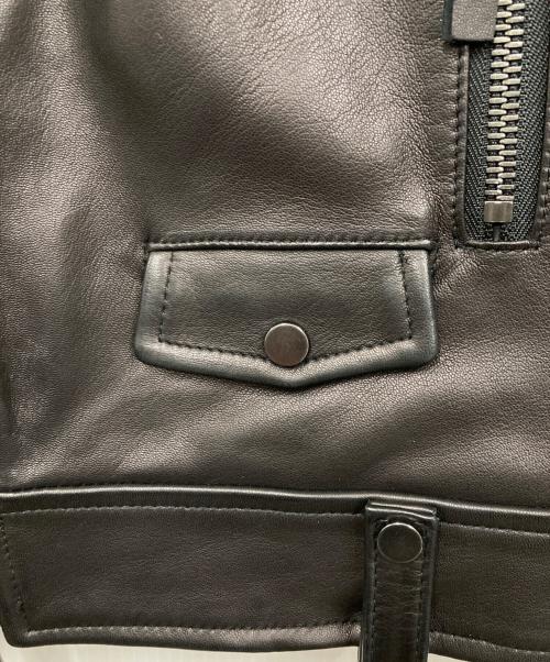 Diagram（ダイアグラム）Diagram (ダイアグラム) レザージャケット ブラック サイズ:36の古着・服飾アイテム