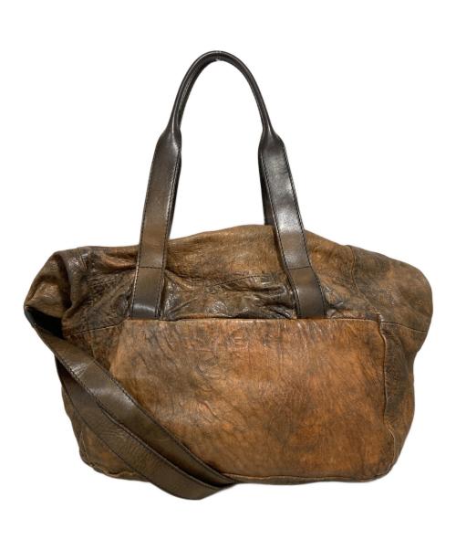 numero 10（ヌメロ ディエチ）numero 10 (ヌメロ ディエチ) 2WAYバッグ ブラウンの古着・服飾アイテム