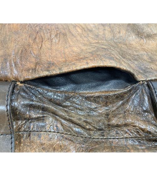 numero 10（ヌメロ ディエチ）numero 10 (ヌメロ ディエチ) 2WAYバッグ ブラウンの古着・服飾アイテム