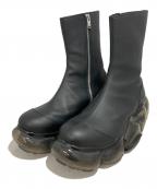 grounds×JOHN LAWRENCE SULLIVANグラウンズ×ジョン ローレンス サリバン）の古着「moopie leather boots」｜ブラック