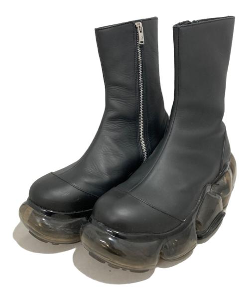 grounds（グラウンズ）grounds (グラウンズ) JOHN LAWRENCE SULLIVAN (ジョン ローレンス サリバン) moopie leather boots ブラック サイズ:26の古着・服飾アイテム