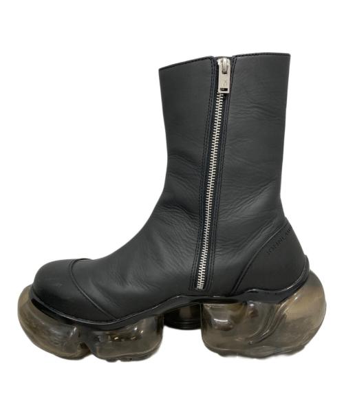 grounds（グラウンズ）grounds (グラウンズ) JOHN LAWRENCE SULLIVAN (ジョン ローレンス サリバン) moopie leather boots ブラック サイズ:26の古着・服飾アイテム