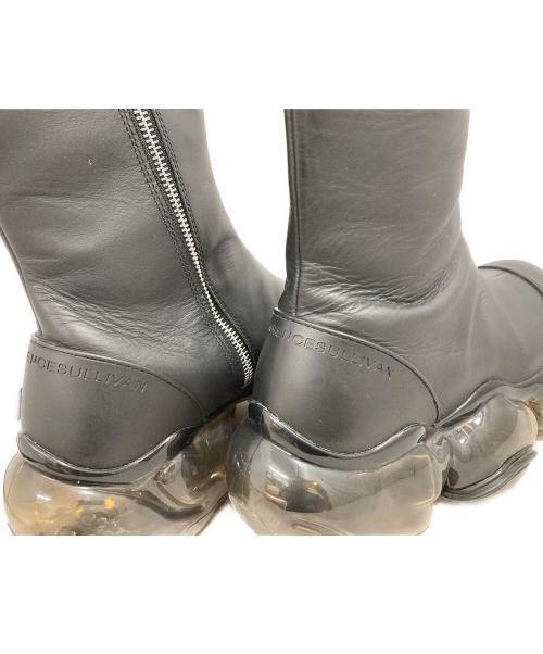 grounds（グラウンズ）grounds (グラウンズ) JOHN LAWRENCE SULLIVAN (ジョン ローレンス サリバン) moopie leather boots ブラック サイズ:26の古着・服飾アイテム