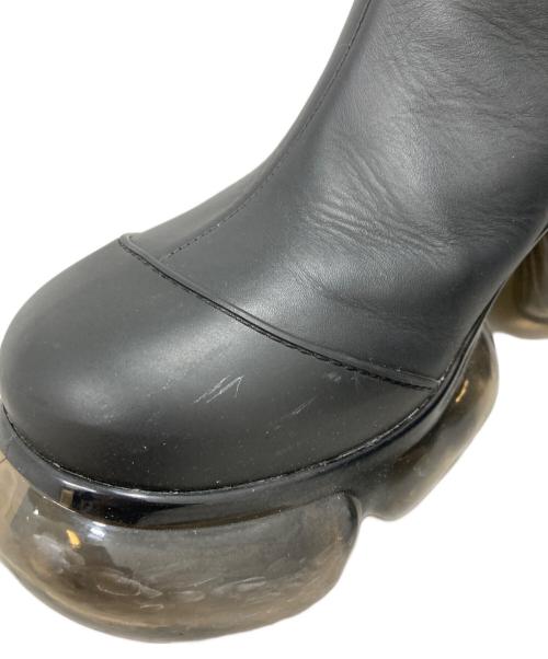 grounds（グラウンズ）grounds (グラウンズ) JOHN LAWRENCE SULLIVAN (ジョン ローレンス サリバン) moopie leather boots ブラック サイズ:26の古着・服飾アイテム