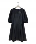 M'S GRACYエムズグレイシー）の古着「切替ワンピース」｜ブラック