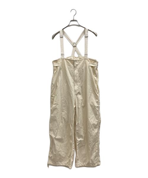 RNA-N（アールエヌエーエヌ）RNA-N (アールエヌエーエヌ) ワイドミリタリーサスペンダーパンツ ベージュ サイズ:Mの古着・服飾アイテム