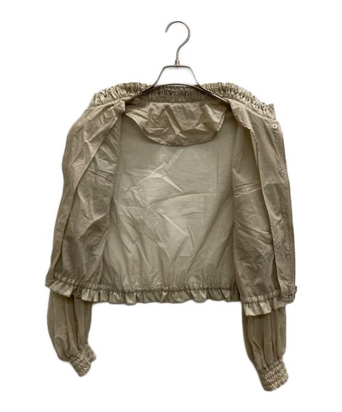 Diagram（ダイアグラム）Diagram (ダイアグラム) パフスリーブブルゾン ジップアップ ベージュ サイズ:36の古着・服飾アイテム