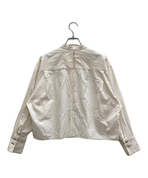 TOMORROW LAND（トゥモローランド）TOMORROW LAND (トゥモローランド) スタンドネックシャツ ベージュ サイズ:36の古着・服飾アイテム