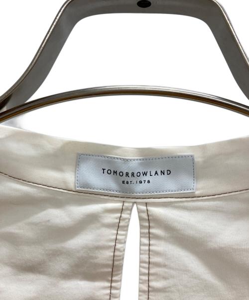 TOMORROW LAND（トゥモローランド）TOMORROW LAND (トゥモローランド) スタンドネックシャツ ベージュ サイズ:36の古着・服飾アイテム