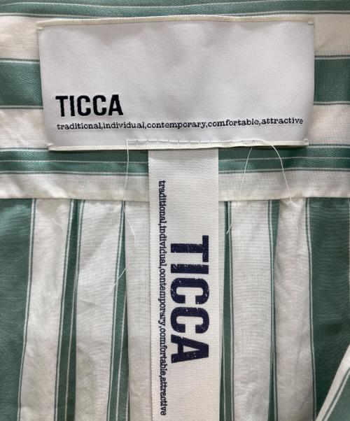 ticca（ティッカ）ticca (ティッカ) シャツワンピース グリーン サイズ:Fの古着・服飾アイテム