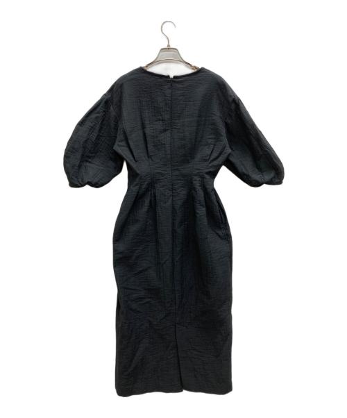 VERMEIL par iena（ヴェルメイユ パー イエナ）VERMEIL par iena (ヴェルメイユ パー イエナ) エアインダブルクロスワンピース ネイビー サイズ:38の古着・服飾アイテム