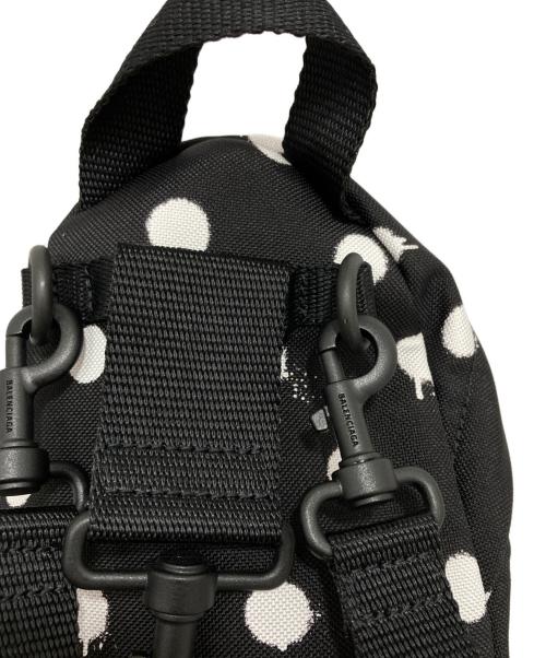 BALENCIAGA（バレンシアガ）BALENCIAGA (バレンシアガ) エクスプローラーミニ キャンバス リュック型ショルダーバッグ ブラック サイズ:なしの古着・服飾アイテム