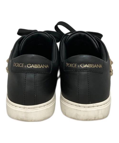DOLCE & GABBANA（ドルチェ＆ガッバーナ）DOLCE & GABBANA (ドルチェ＆ガッバーナ) スニーカー ブラック サイズ:38　1/2の古着・服飾アイテム