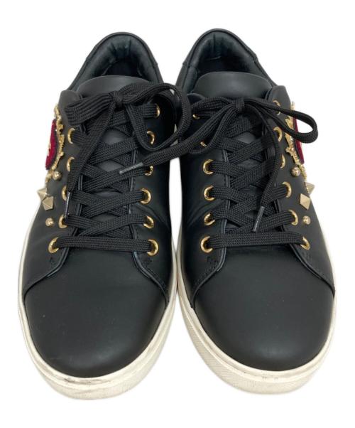 DOLCE & GABBANA（ドルチェ＆ガッバーナ）DOLCE & GABBANA (ドルチェ＆ガッバーナ) スニーカー ブラック サイズ:38　1/2の古着・服飾アイテム
