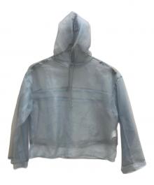 MAISON SPECIAL（メゾンスペシャル）の古着「シースルーパーカー」｜ブルー