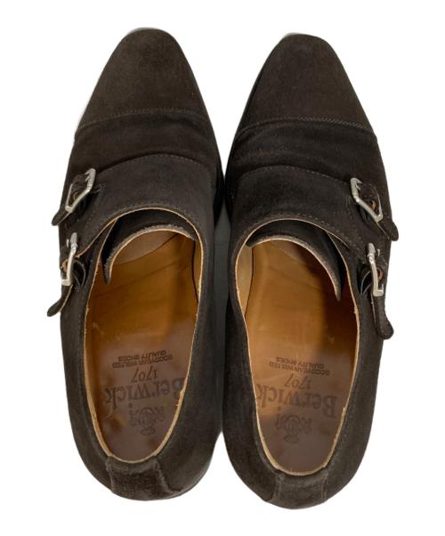 berwick（バーウィック）berwick (バーウィック) モンクストラップシューズ ブラウン サイズ:6の古着・服飾アイテム