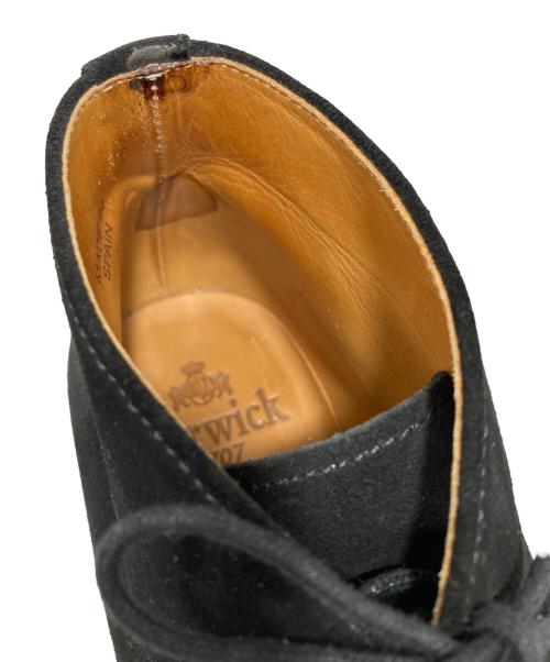 berwick（バーウィック）berwick (バーウィック) デザートブーツ ブラック サイズ:6の古着・服飾アイテム