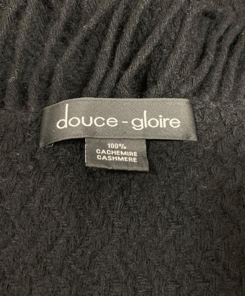 douce gloire（ドゥースゴロワー）douce gloire (ドゥースゴロワー) カシミヤストール ブラックの古着・服飾アイテム