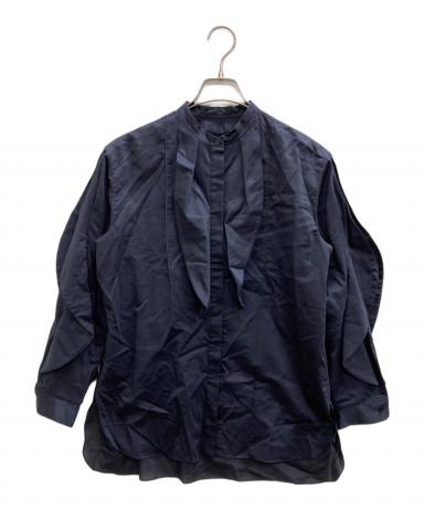 中古・古着通販】DRAWER (ドゥロワー) コットンシルクフリルブラウス